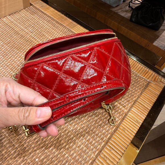 Best Price‼️Tory Burch Willa Belt Bag 169899 Berry $450 - Picture 7 of 9